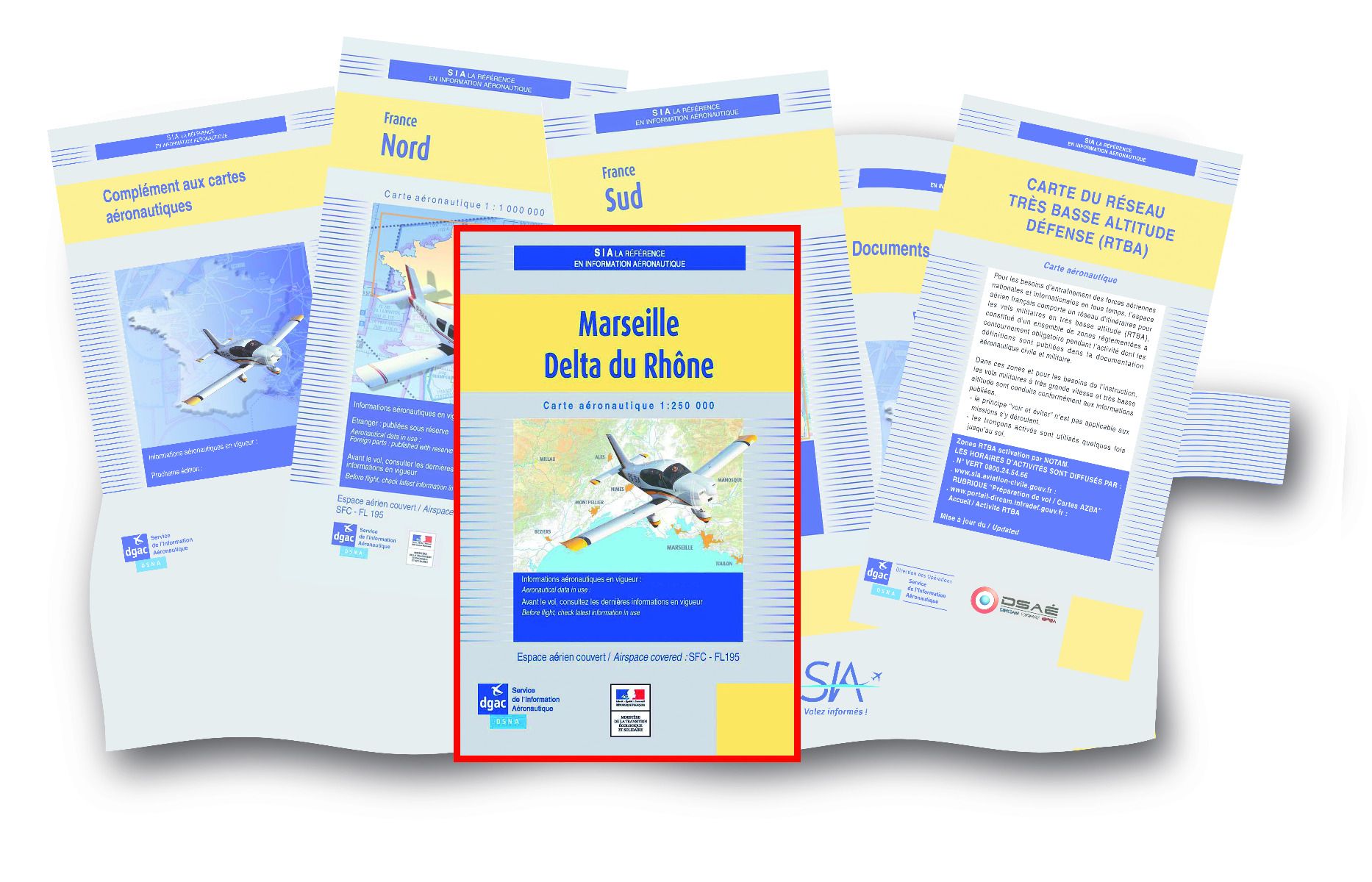 LES DOCUMENTS VFR + LA CARTE MARSEILLE DELTA SIA 1re dition 2024