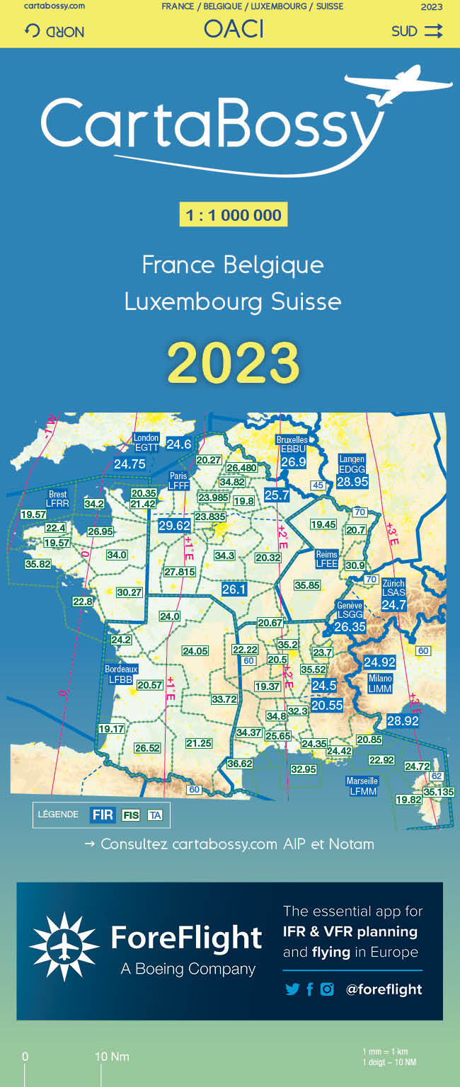 carte BOSSY 2023  STANDARD  FRANCE JOUR