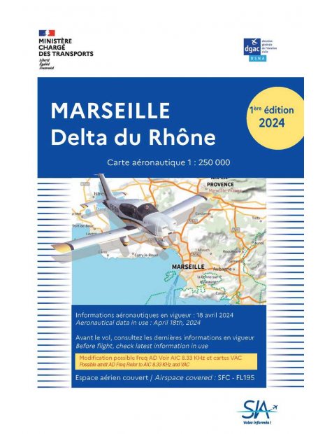 CARTE MARSEILLE   DELTA DU RHONE PAPIER 2025 - 1 parution 2025