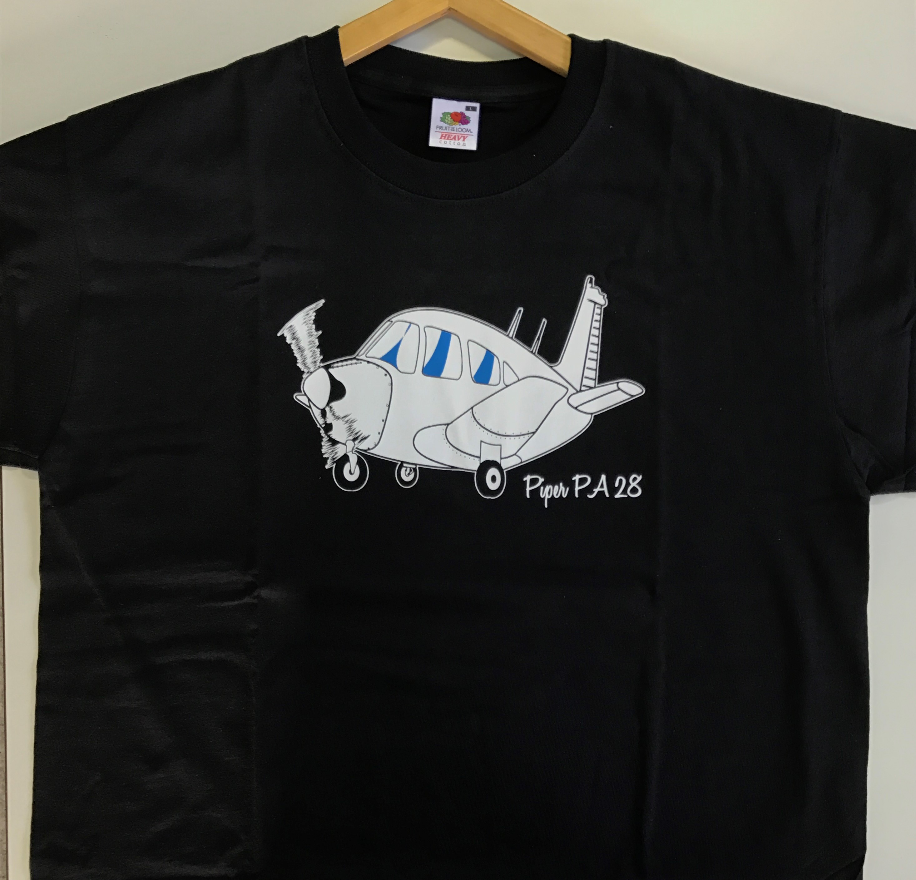 Tee-shirt aero Noir TAILLE L  piper PA-28
