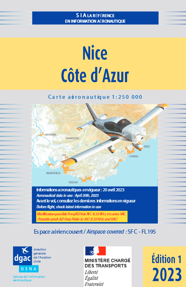 CARTE NICE COTE D AZUR  1/250.000  PAPIER- 1re parution 2024