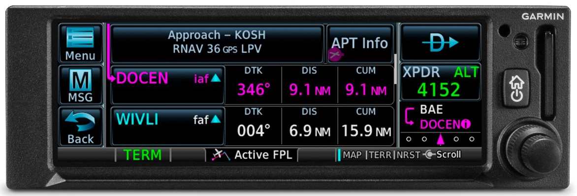 GNX 375 GPS et Transpondeur ADS-B Out/In