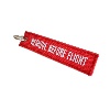 PORTE CLES MAXI FLAMME " REMOVE BEFORE FLIGHT " 26 cm X 6 cm