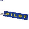 PORTE CLES  " PILOT " BLEU