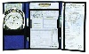 VFR TRIFOLD Planchette porte feuille jeppesen en toile bleue