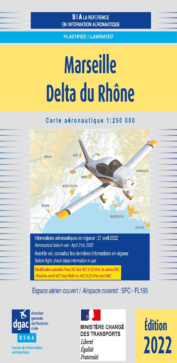 Carte Plastifiée France Sud 2023 édition 2 - SIA - La Boutique du Pilote –  LA BOUTIQUE DU PILOTE