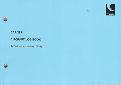 AIRCRAFT LOGBOOK  CAP 398