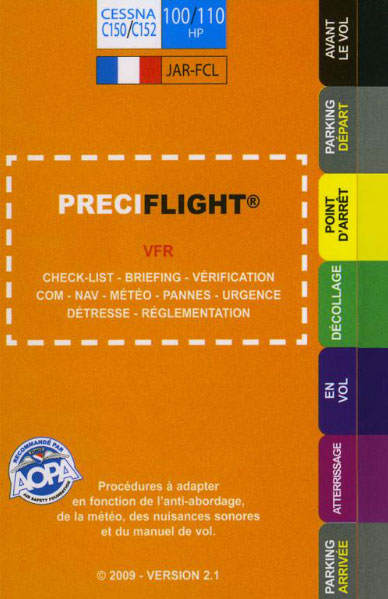 PRECIFLIGHT - CESSNA C150/C152 - 100/110CV