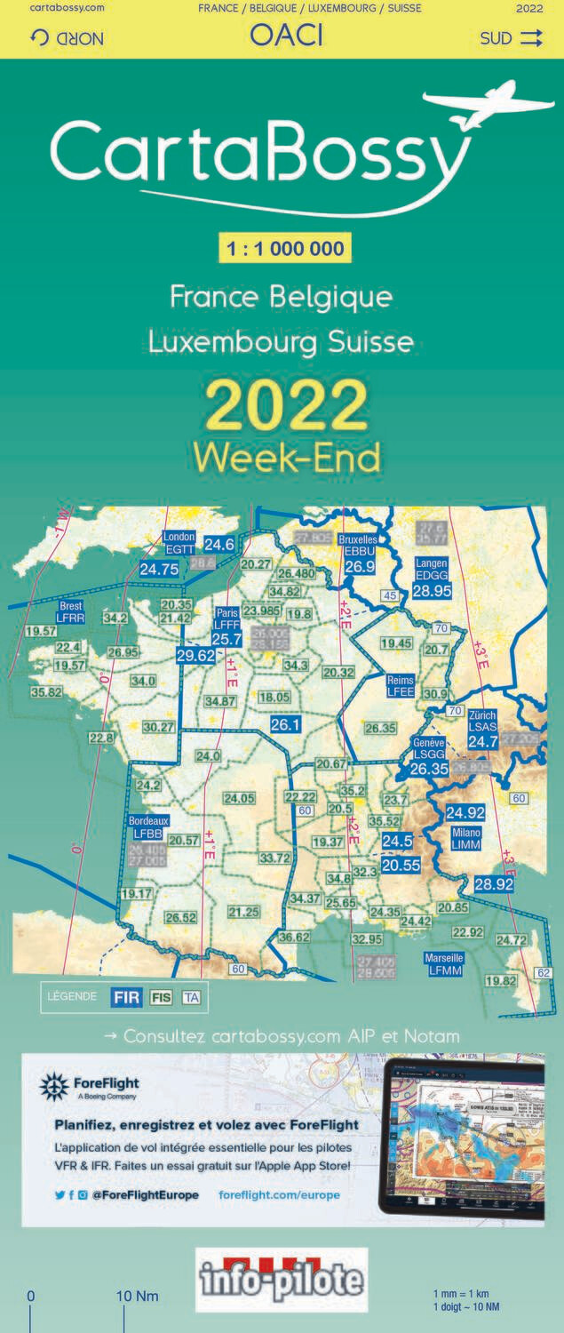 carte BOSSY 2024  FRANCE WEEK-END