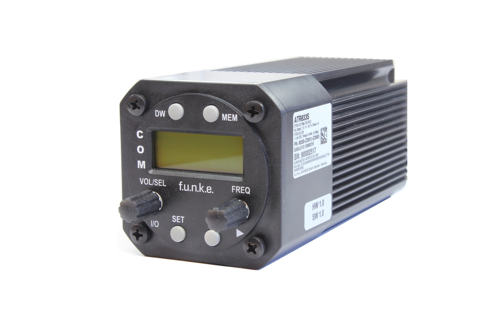 ATR 833S VHF Transceiver 8,33kHz, 57mm 6W, LCD Display