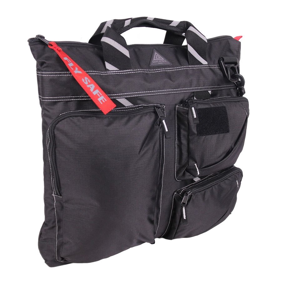 SAC FURTIF FULL BLACK AVEC BANDES GRISES