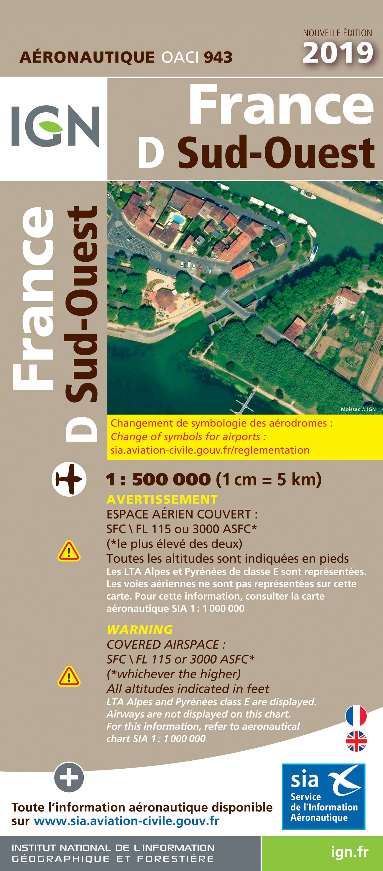 Carte Sud Ouest 2019 1/500 000
