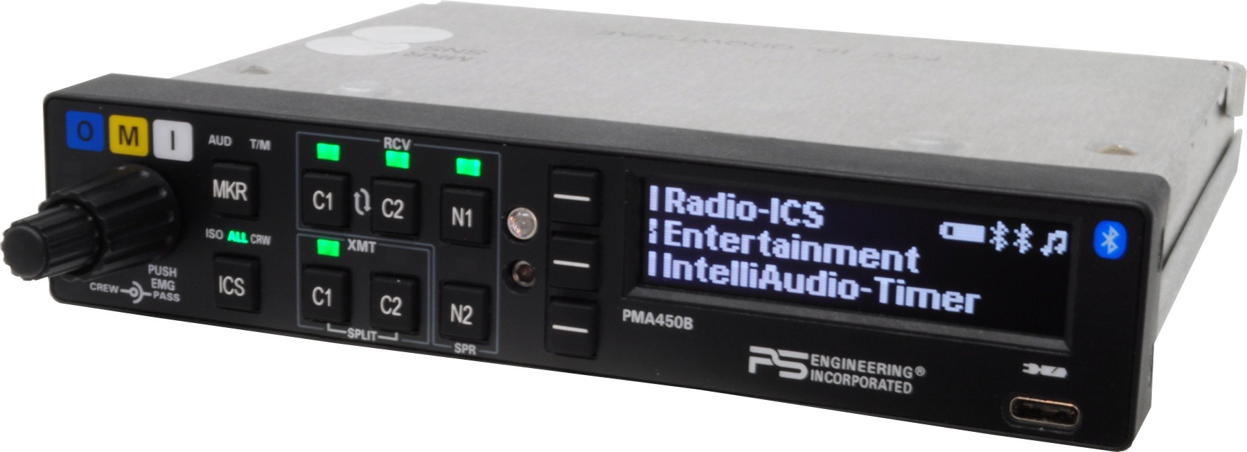 PMA 450B Audio panel 6-place Stereo with IntelliAudio IntelliVox with BT2