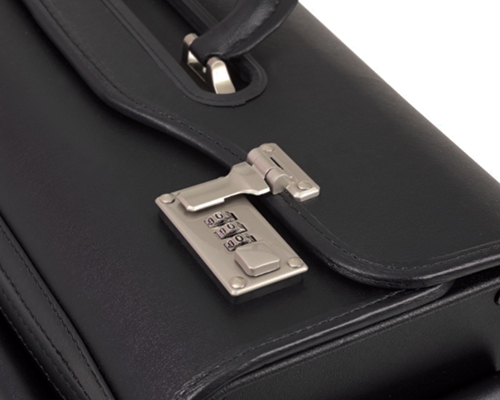 pilot bag black Pooleys