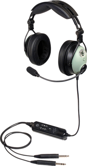 Casque avion David Clark - DC ONE-X : Actif ENC Hybrid technology - cble droit