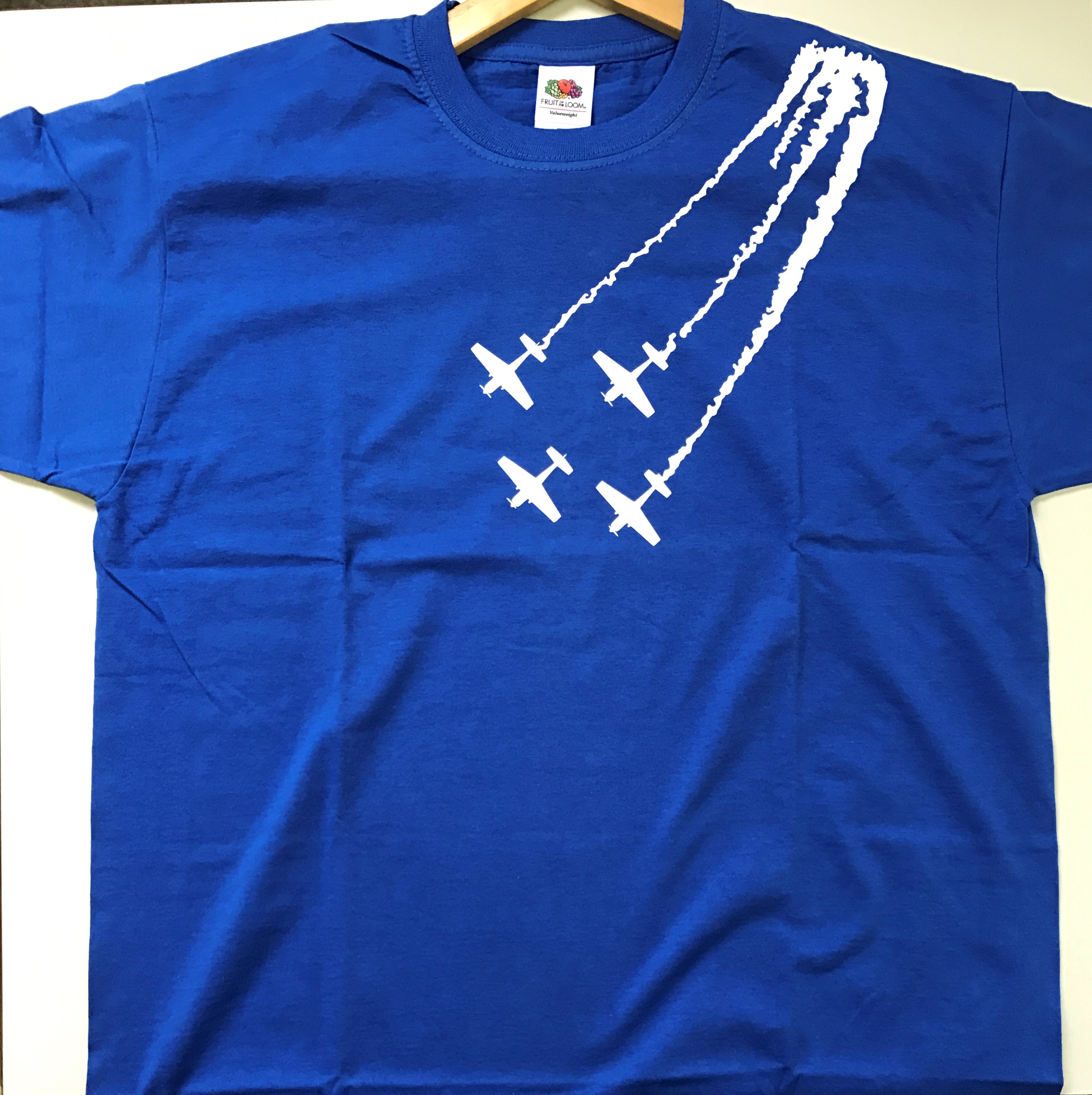 Tee Shirt Coupe Homme TAILLE M ( Bleu& Blanc)