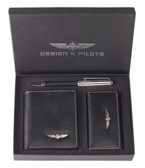 Coffret portefeuille + stylo + porte cls