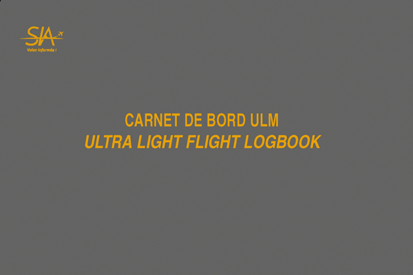 CARNET DE BORD ULM DU S.I.A (rdig en franais ..)