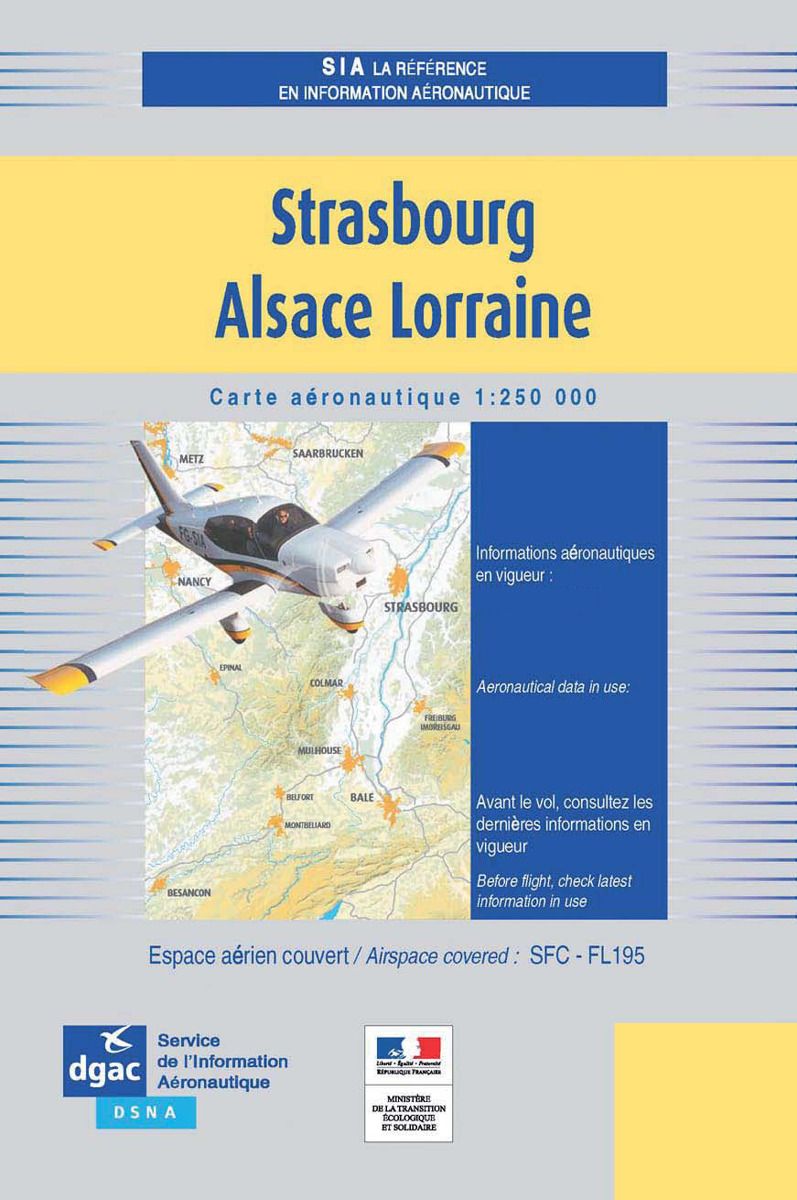 CARTE STRASBOURG ALSACE LORRAINE 1/250.000  PAPIER  - 1re parution 2024