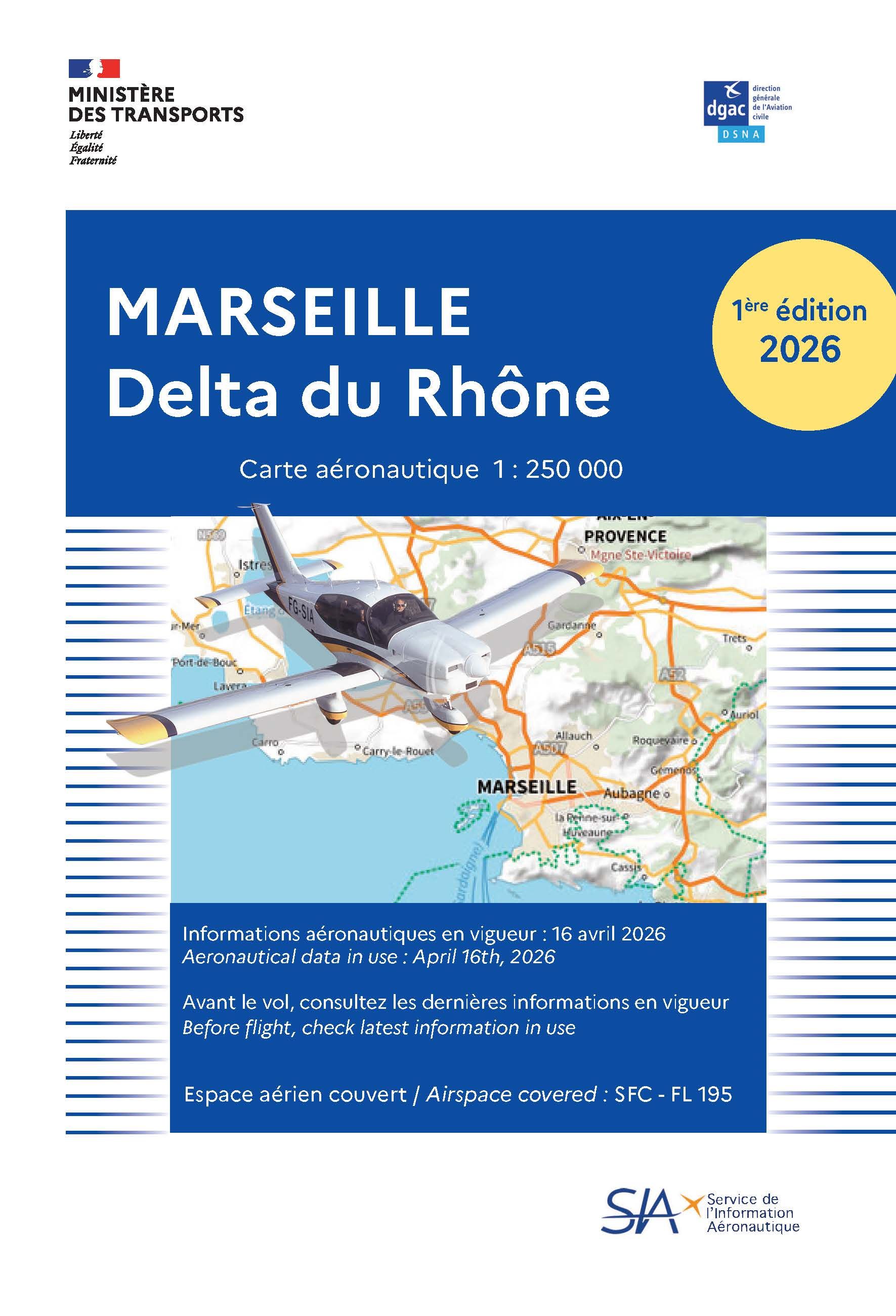 CARTE MARSEILLE DELTA DU RHONE PAPIER �dit� 2026