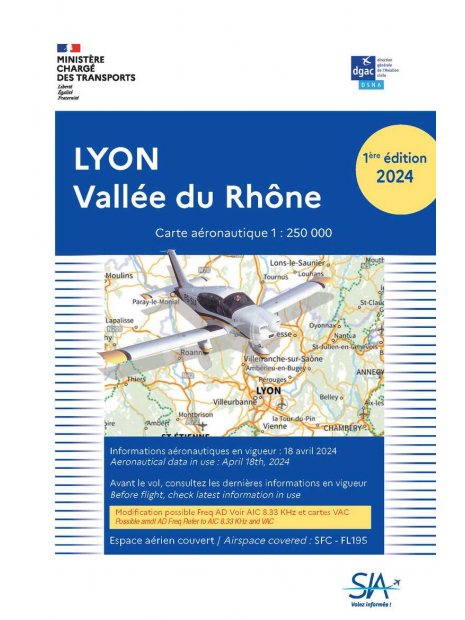CARTE LYON VALLEE DU RHONE 1/250.000 - PAPIER- 1me parution  2025