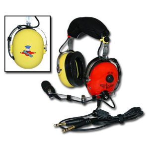 CASQUE APCOM 120.80 Rouge et Jaune Pour enfant