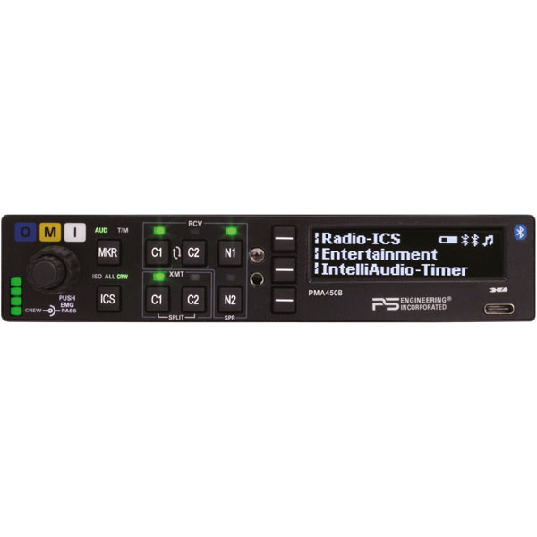 PMA 450B Audio panel 6-place Stereo with IntelliAudio IntelliVox with BT2