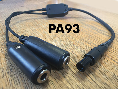 PA93 Adaptateur double jacks vers Bose Lemo (pilot communications)