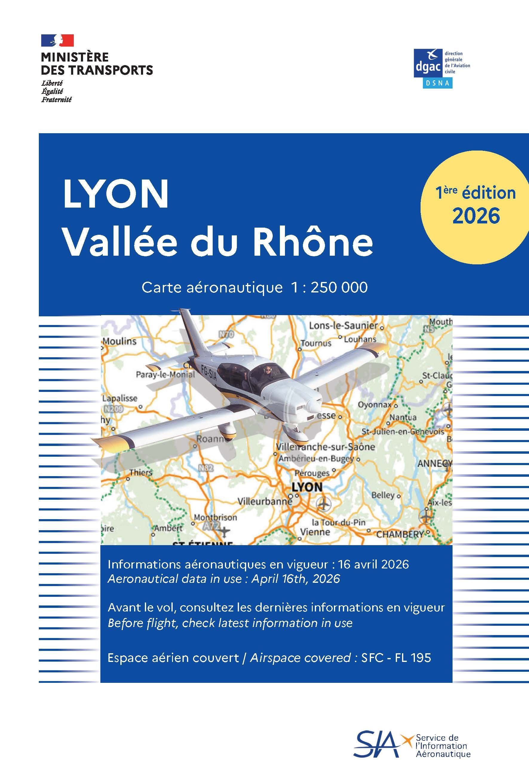 CARTE LYON VALLEE DU RHONE 1/250.000 - PAPIER- 2026