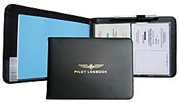 Protège carnet de vol en cuir pour ancien PPL-CPL bleu Protège carnet de vol en cuir pour ancien PPL-CPL bleu