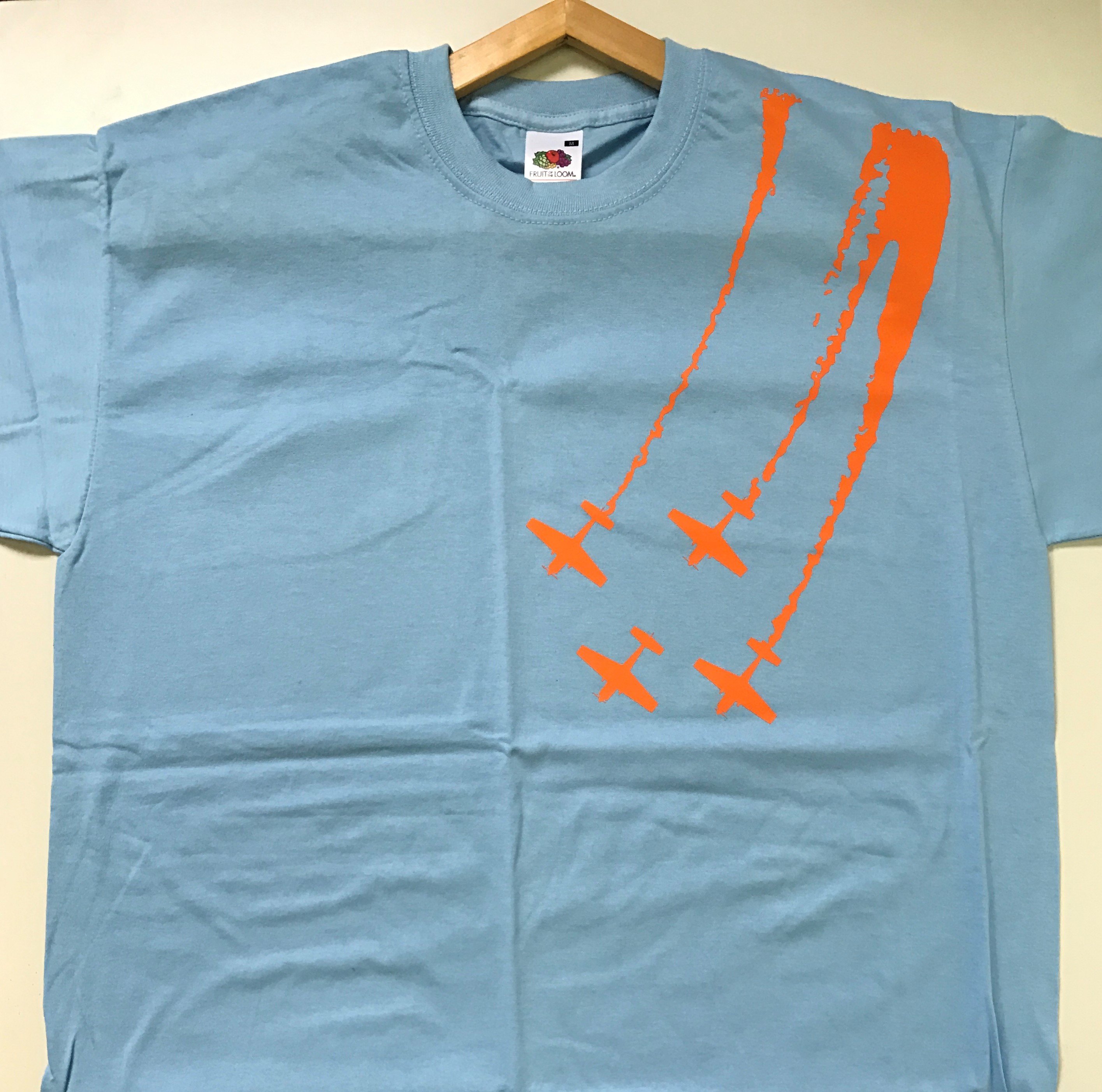Tee Shirt Coupe Homme TAILLE M (Bleu& Orange)