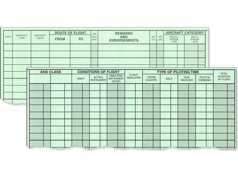 CARNET DE VOL PILOT LOGBOOK JEPPESEN petit modle