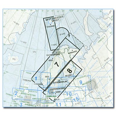 CARTE JEPESSEN EUROPE IFR low altitude E(LO)7/8