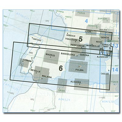 CARTE JEPPESEN EUROPE IFR low altitude E(LO)5/6